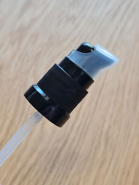 Dispenserpumpe schwarz für 100 ml Blauglas