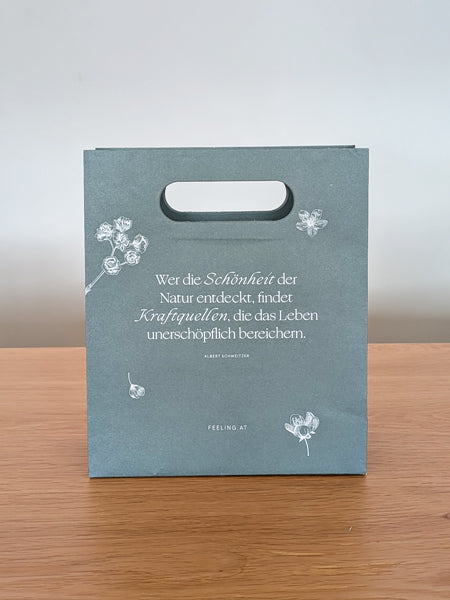 Papiertasche Griffloch